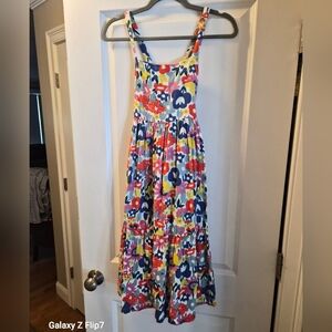 Hanna Andersson, Girls Bright Floral Summer Dress, Size 12Y